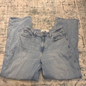 Hollister Women's Ultra High Rise Dad Jeans in Light Blue